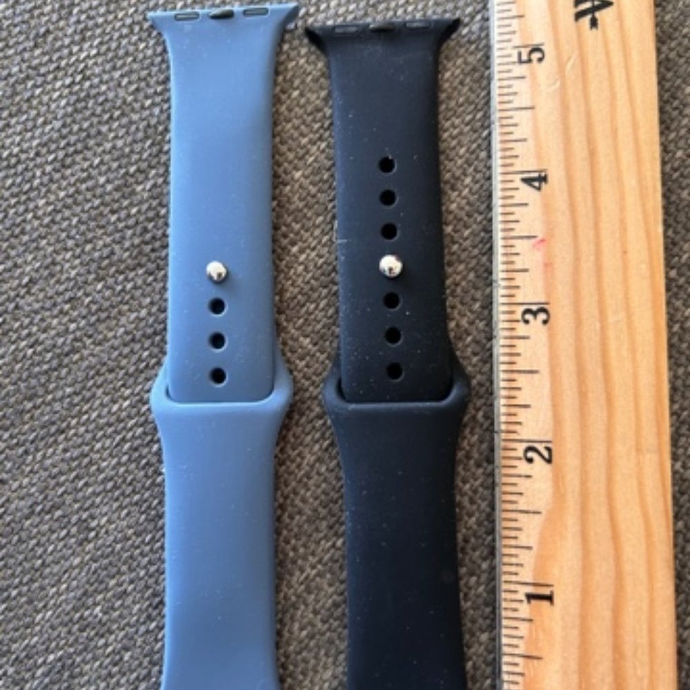 2 Watch Sport Bands- Sky Blue and Black